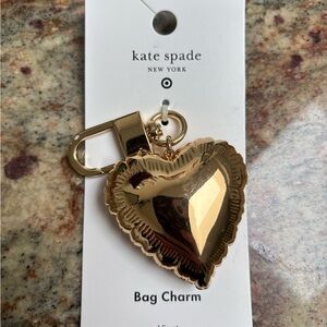 Kate Spade x Target Mylar Balloon Heart Bag Charm Keychain